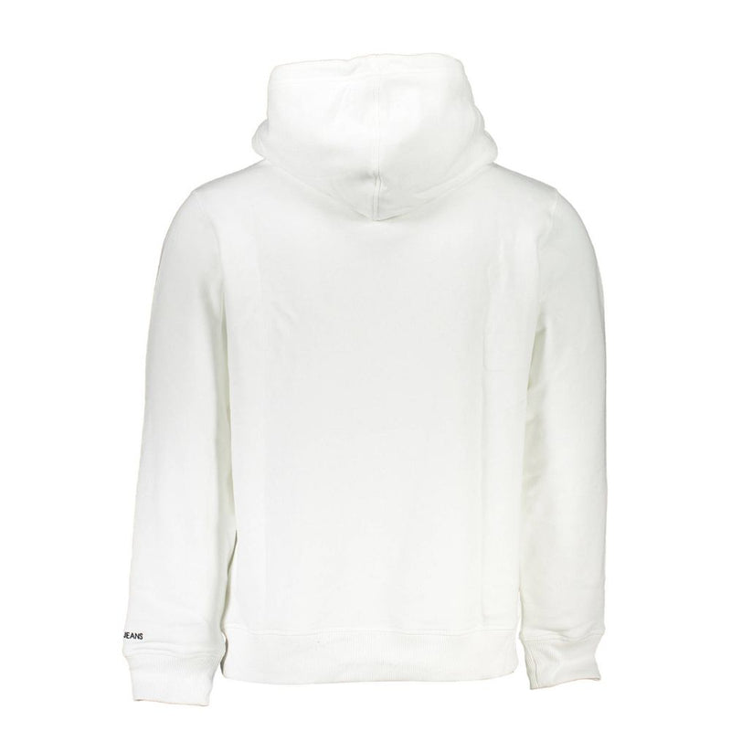 Pull à capuche Calvin Klein en coton blanc pour homme