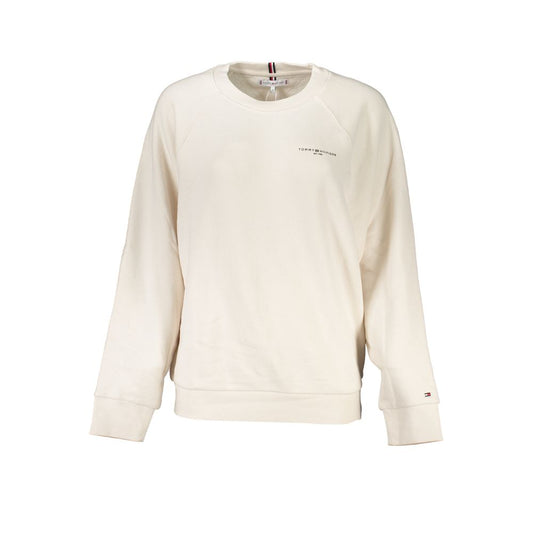 Tommy Hilfiger Beige Cotton Women Sweater - Élégance Durable