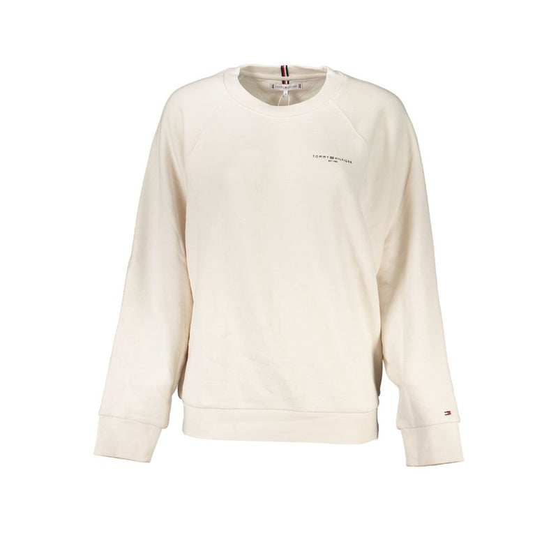 Tommy Hilfiger Beige Cotton Women Sweater - Élégance Durable