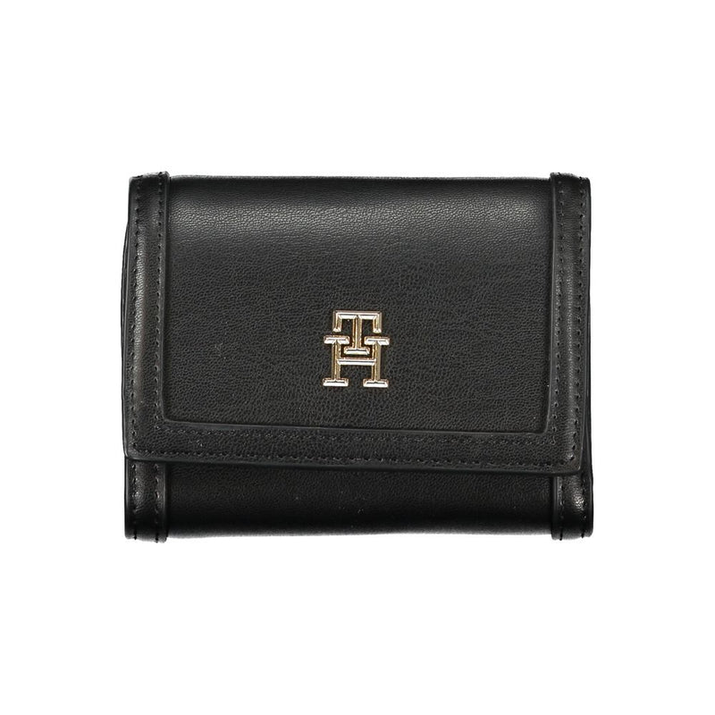 Tommy Hilfiger Black Polyethylene Wallet - Stylish & Functional
