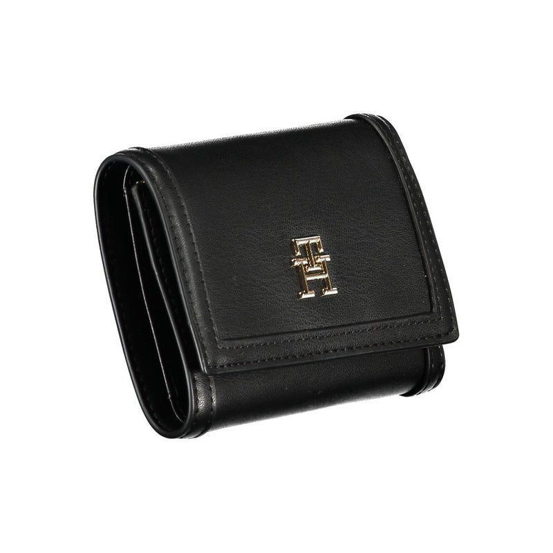 Tommy Hilfiger Black Polyethylene Wallet - Stylish & Functional