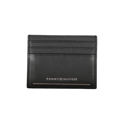 Tommy Hilfiger zwarte leren portemonnee