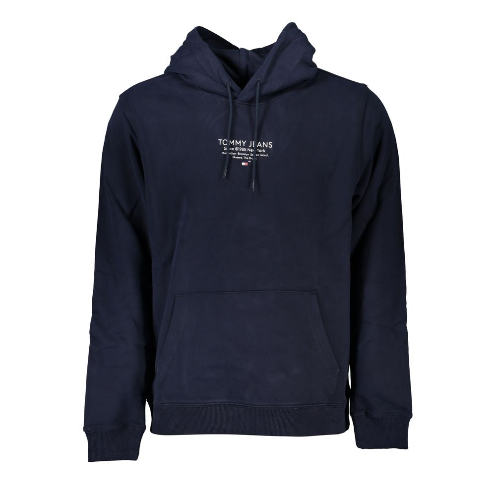 Sweat à capuche bleu en coton pour homme de Tommy Hilfiger