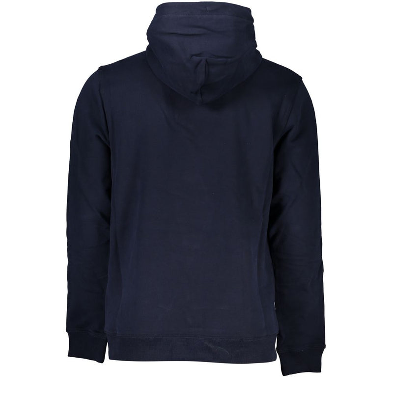 Tommy Hilfiger blauwe katoenen heren sweater met capuchon