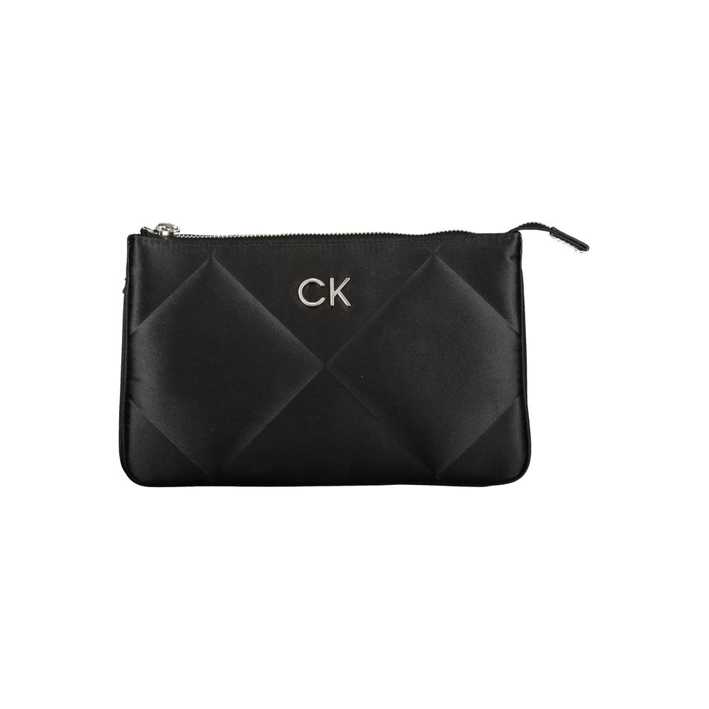 Calvin Klein Black Polyester Handbag - Élégance et Fonctionnalité