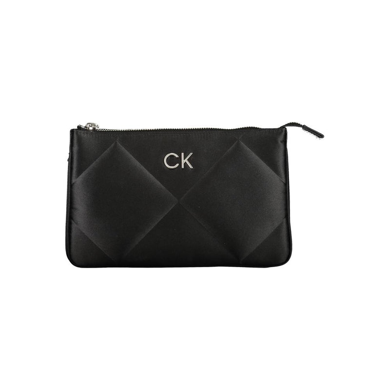 Calvin Klein Black Polyester Handbag - Élégance et Fonctionnalité