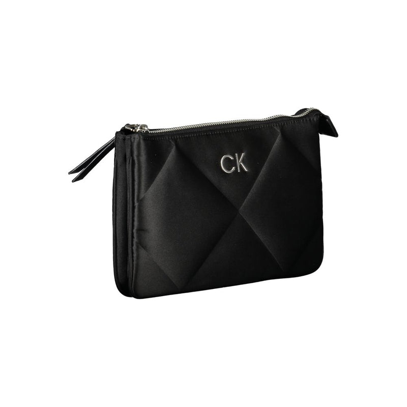 Calvin Klein Black Polyester Handbag - Élégance et Fonctionnalité