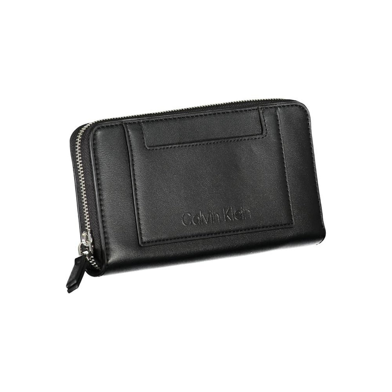 Calvin Klein Black Polyester Wallet - Élégant et Pratique