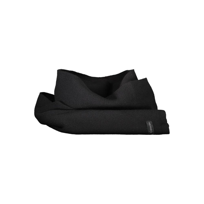 Écharpe en Coton Noir Calvin Klein - Accessoire Élégant et Polyvalent