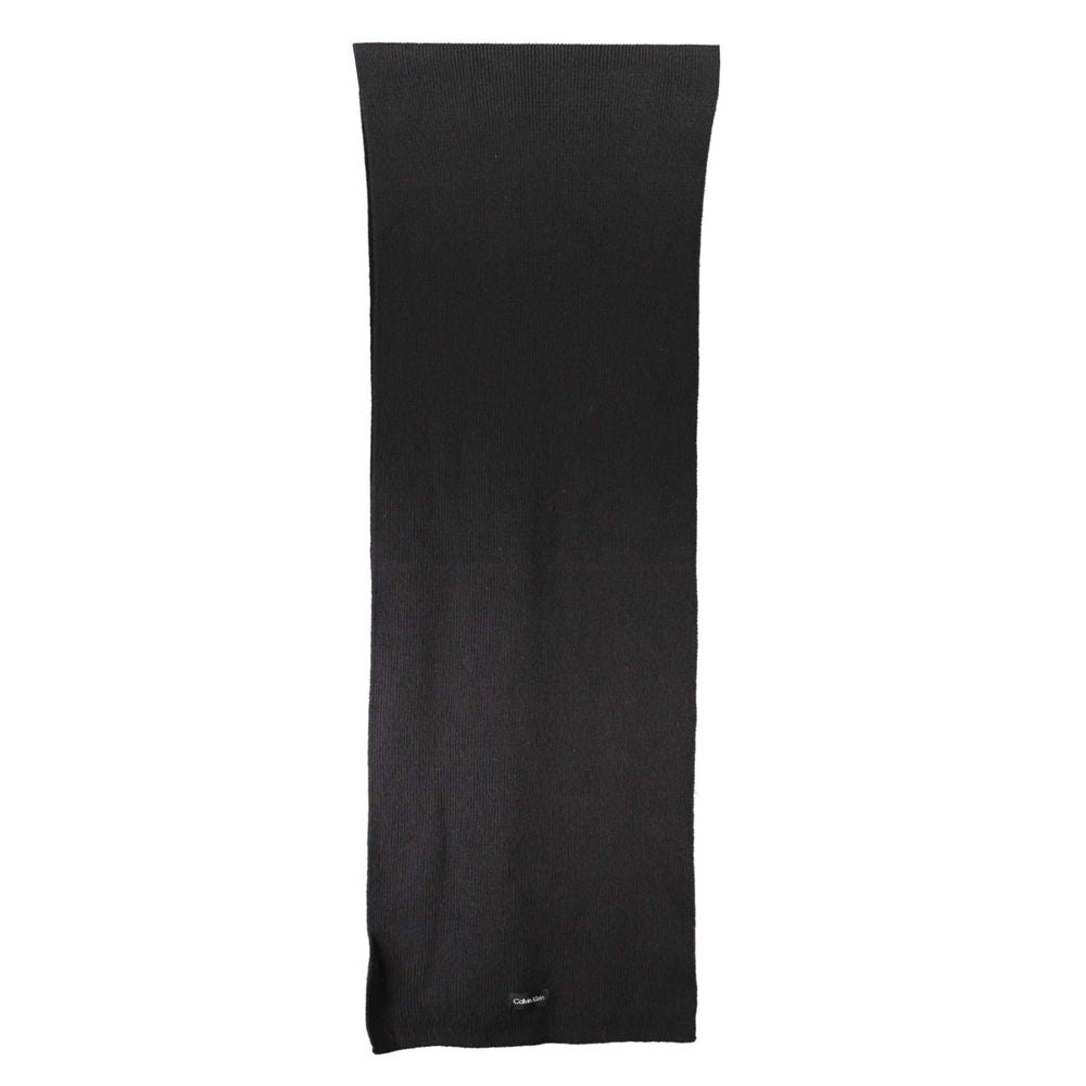 Écharpe en Coton Noir Calvin Klein - Accessoire Élégant et Polyvalent