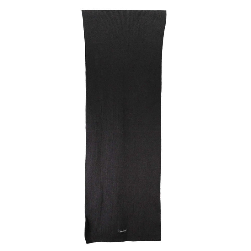 Écharpe en Coton Noir Calvin Klein - Accessoire Élégant et Polyvalent