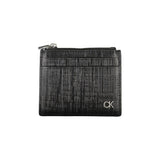 Portefeuille en cuir noir Calvin Klein