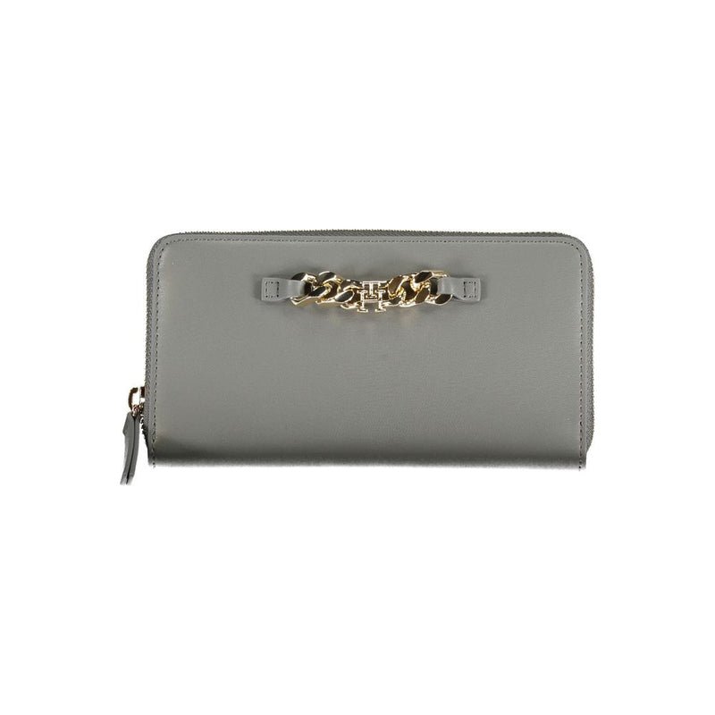 Tommy Hilfiger Gray Polyethylene Wallet - Élégant et Pratique