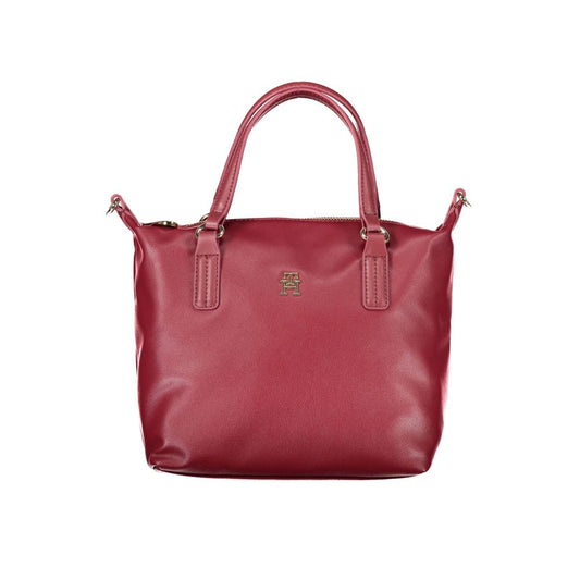 Sac à main rouge en polyester Tommy Hilfiger