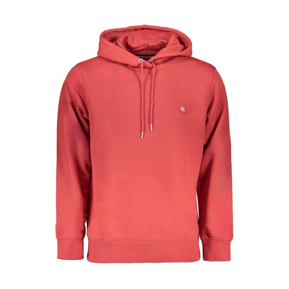 Sweat-shirt en coton rouge Calvin Klein
