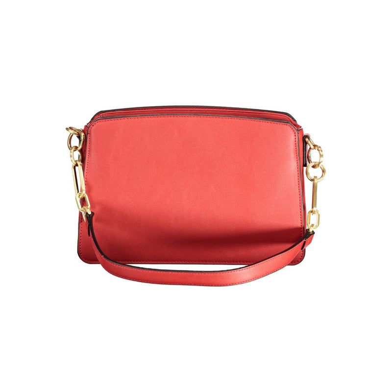 Mario Valentino Red Polyethylene Handbag - Stylish and Functional