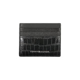 Portefeuille en cuir noir Tommy Hilfiger