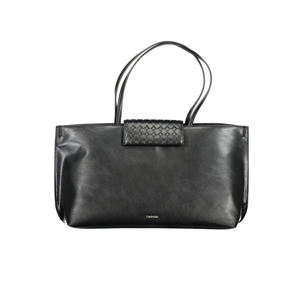 Calvin Klein Black Polyester Handbag - Stylish & Eco-Friendly