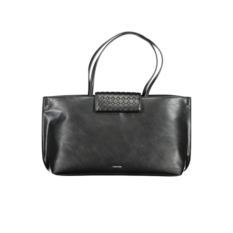 Calvin Klein Black Polyester Handbag - Éco-Responsable et Élégant
