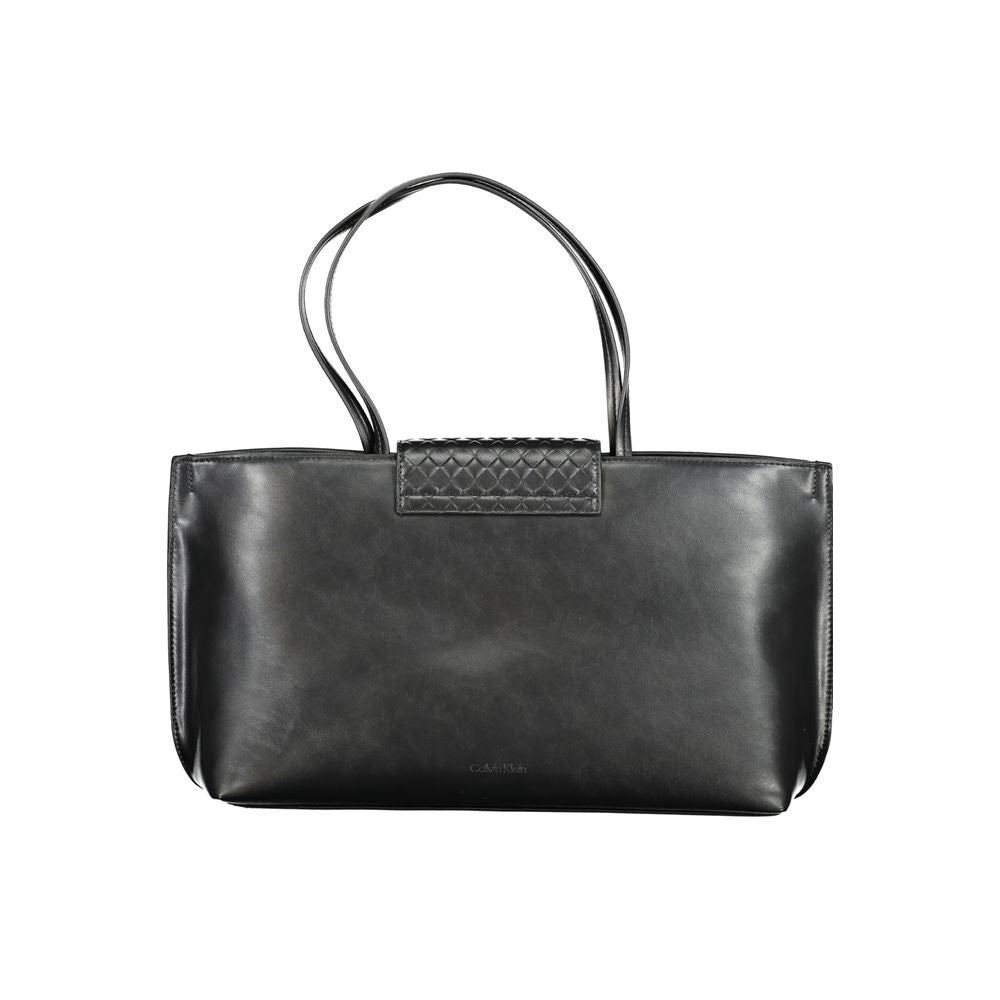 Calvin Klein Black Polyester Handbag - Stylish & Eco-Friendly