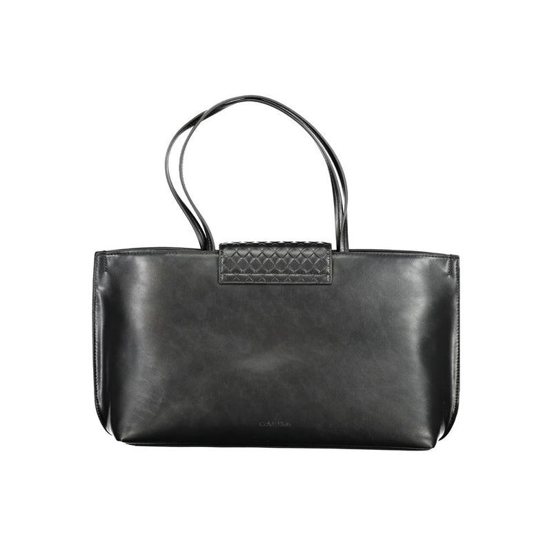 Calvin Klein Black Polyester Handbag - Éco-Responsable et Élégant