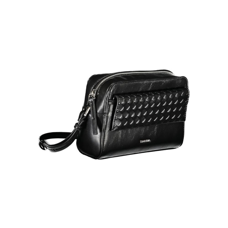 Calvin Klein Black Polyester Handbag - Chic & Versatile
