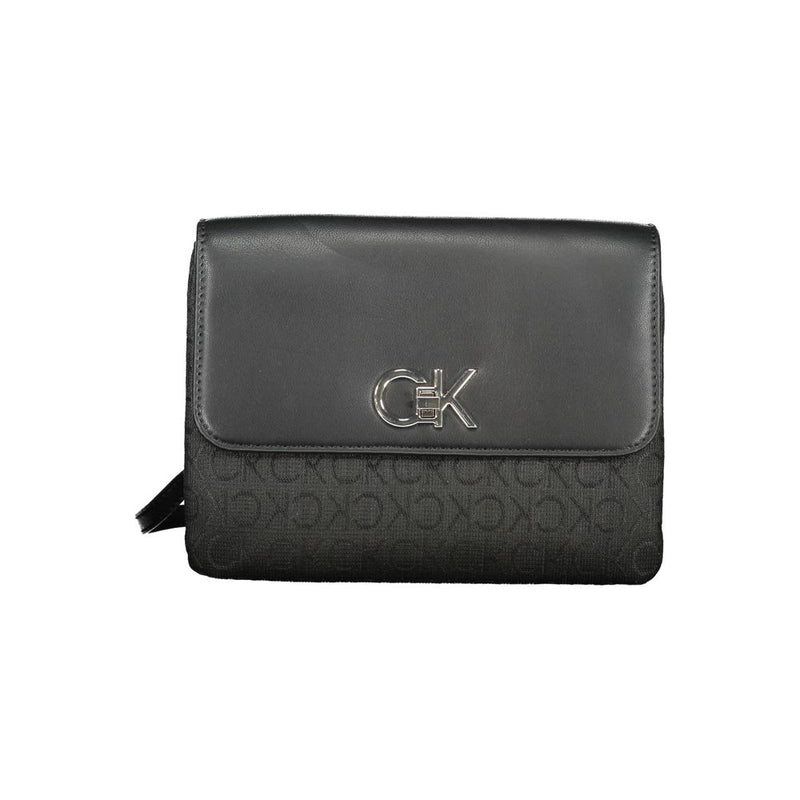 Calvin Klein Black Polyester Handbag - Élégante et Polyvalente