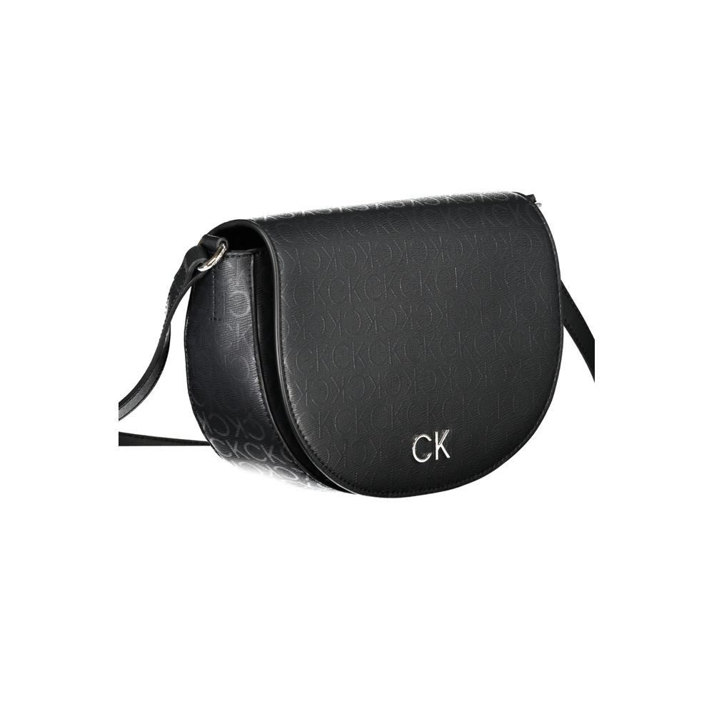 Calvin Klein Black Polyethylene Handbag - Stylish & Versatile