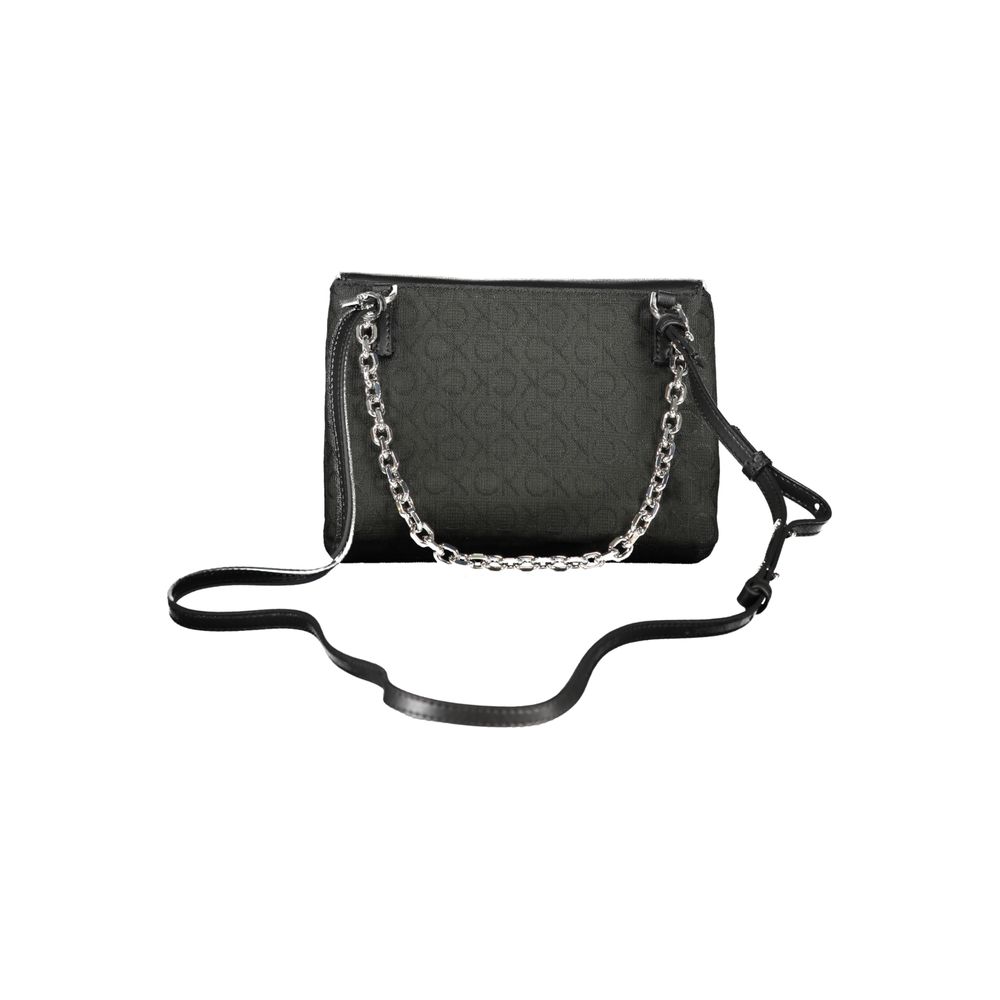 Calvin Klein Black Polyester Handbag - Stylish and Versatile