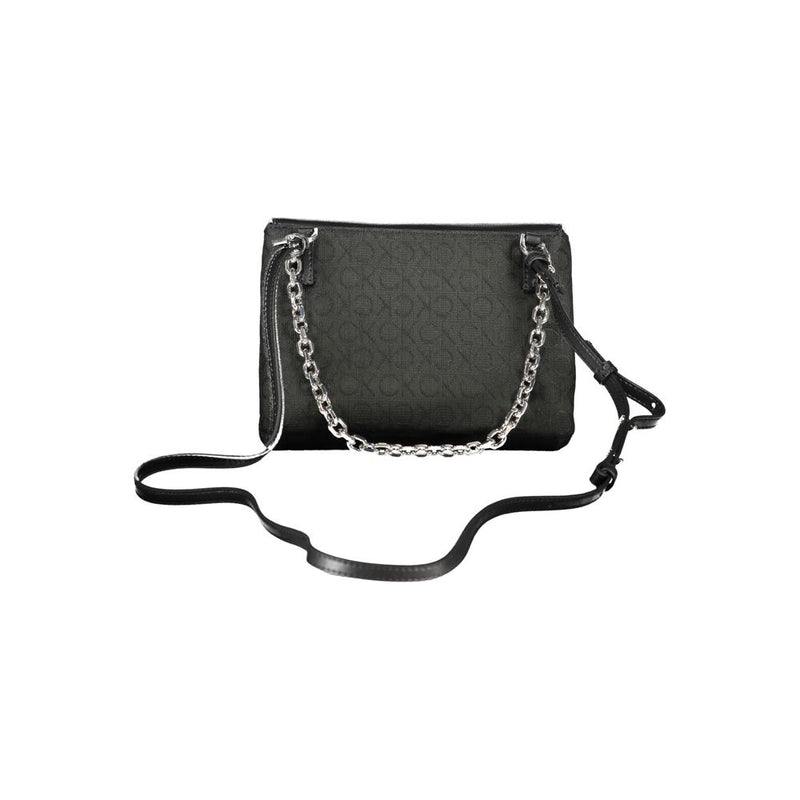 Calvin Klein Black Polyester Handbag - Élégante et Polyvalente