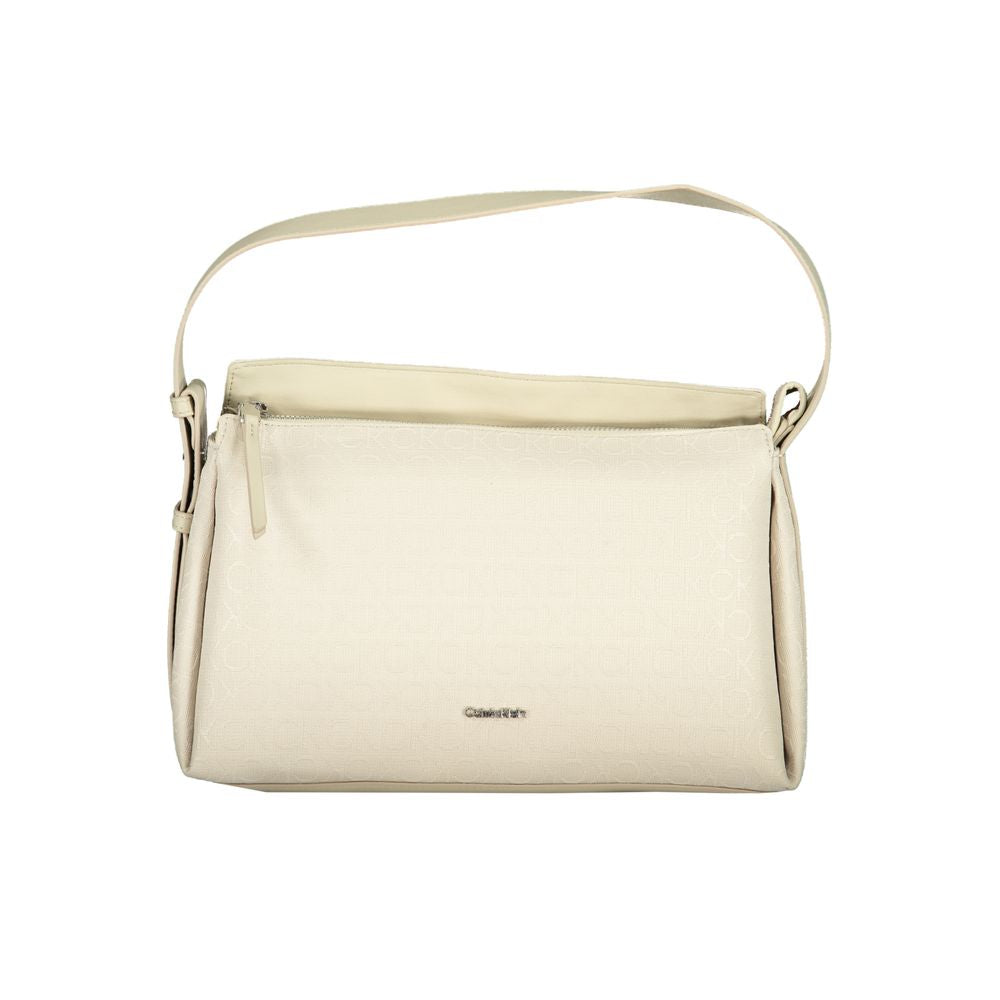 Calvin Klein Sac à main en polyester beige - Élégant et fonctionnel