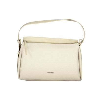 Sac à main en polyester beige Calvin Klein
