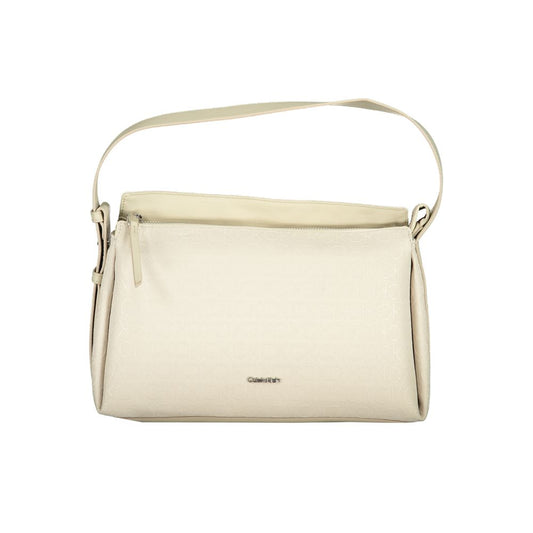 Sac à main en polyester beige Calvin Klein