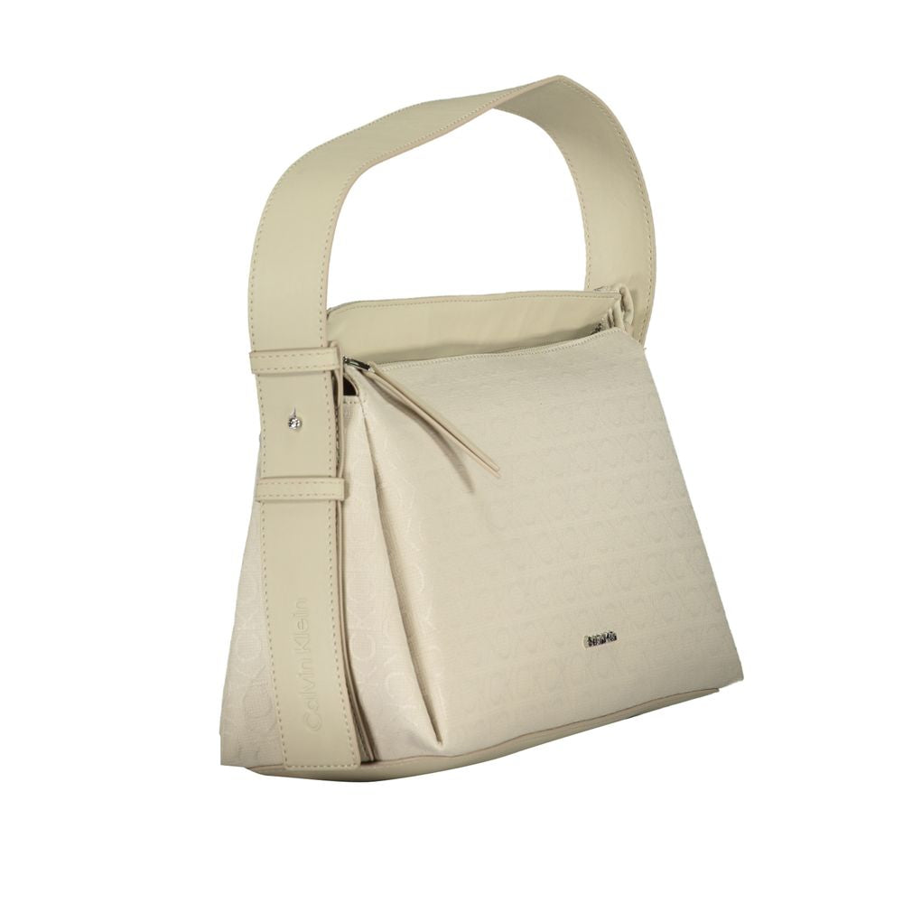 Calvin Klein Sac à main en polyester beige - Élégant et fonctionnel
