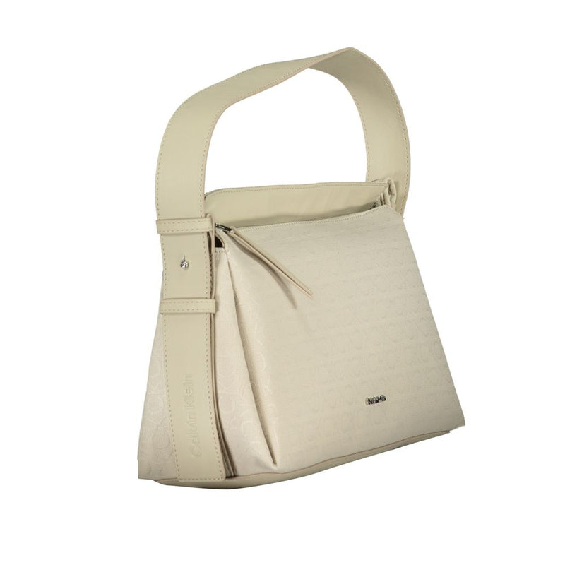 Calvin Klein Sac à main en polyester beige - Élégant et fonctionnel