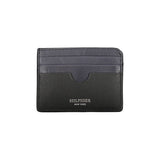 Portefeuille en cuir noir Tommy Hilfiger