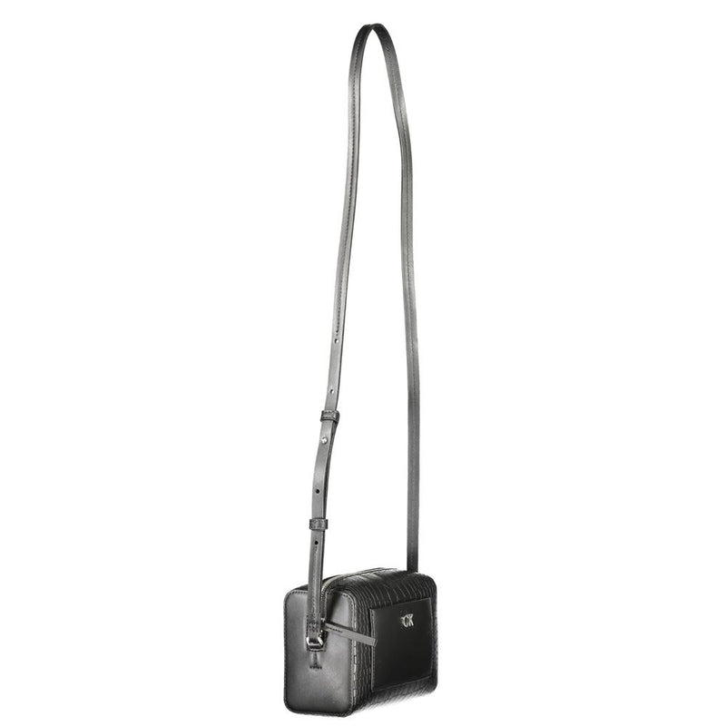 Calvin Klein Black Polyester Handbag - Élégance et Fonctionnalité