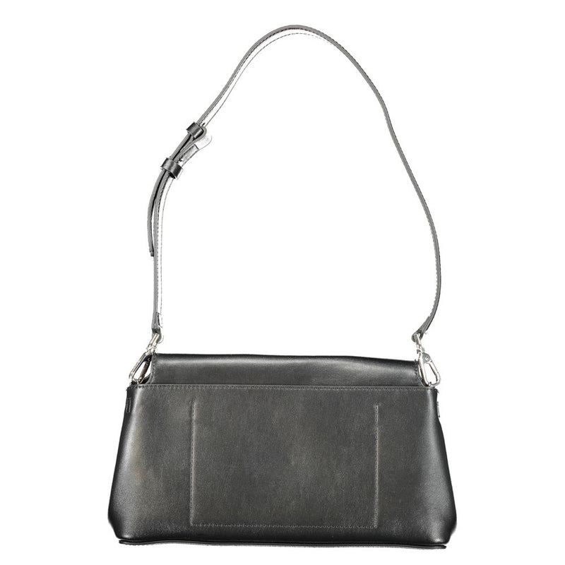 Calvin Klein Black Polyester Handbag - Élégant et Polyvalent
