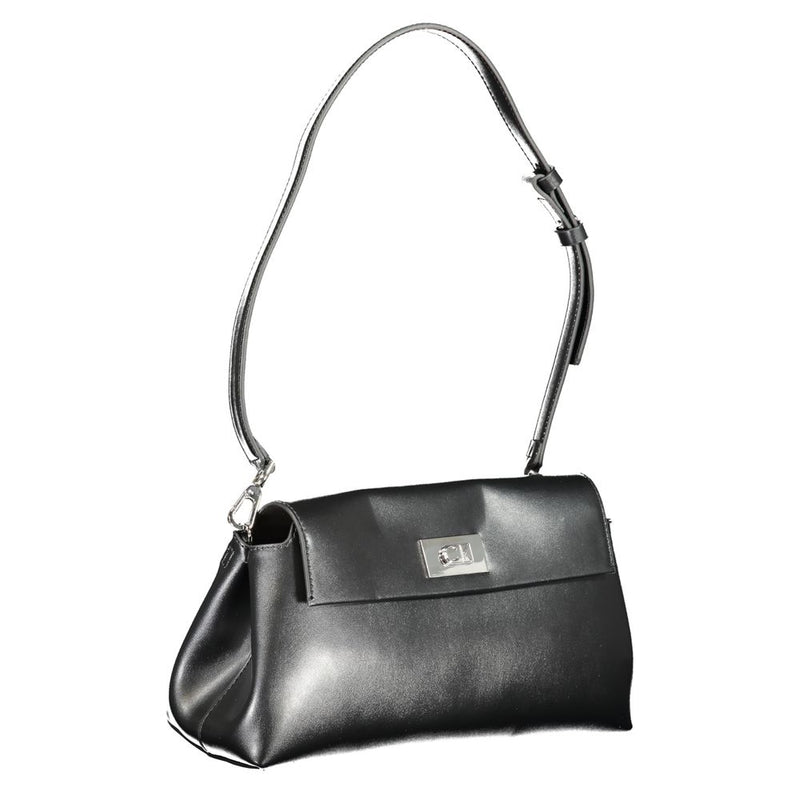 Calvin Klein Black Polyester Handbag - Élégant et Polyvalent