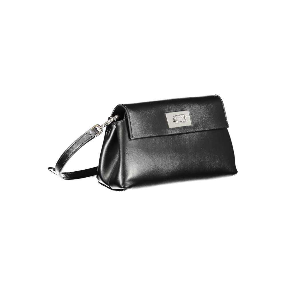 Calvin Klein Black Polyester Handbag - Eco-Friendly & Stylish