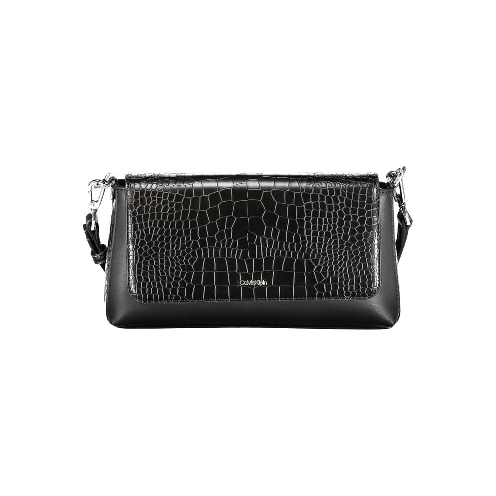 Calvin Klein Black Polyester Handbag - Stylish and Versatile