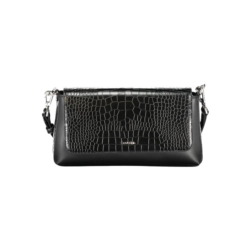 Calvin Klein Black Polyester Handbag - Stylish and Versatile