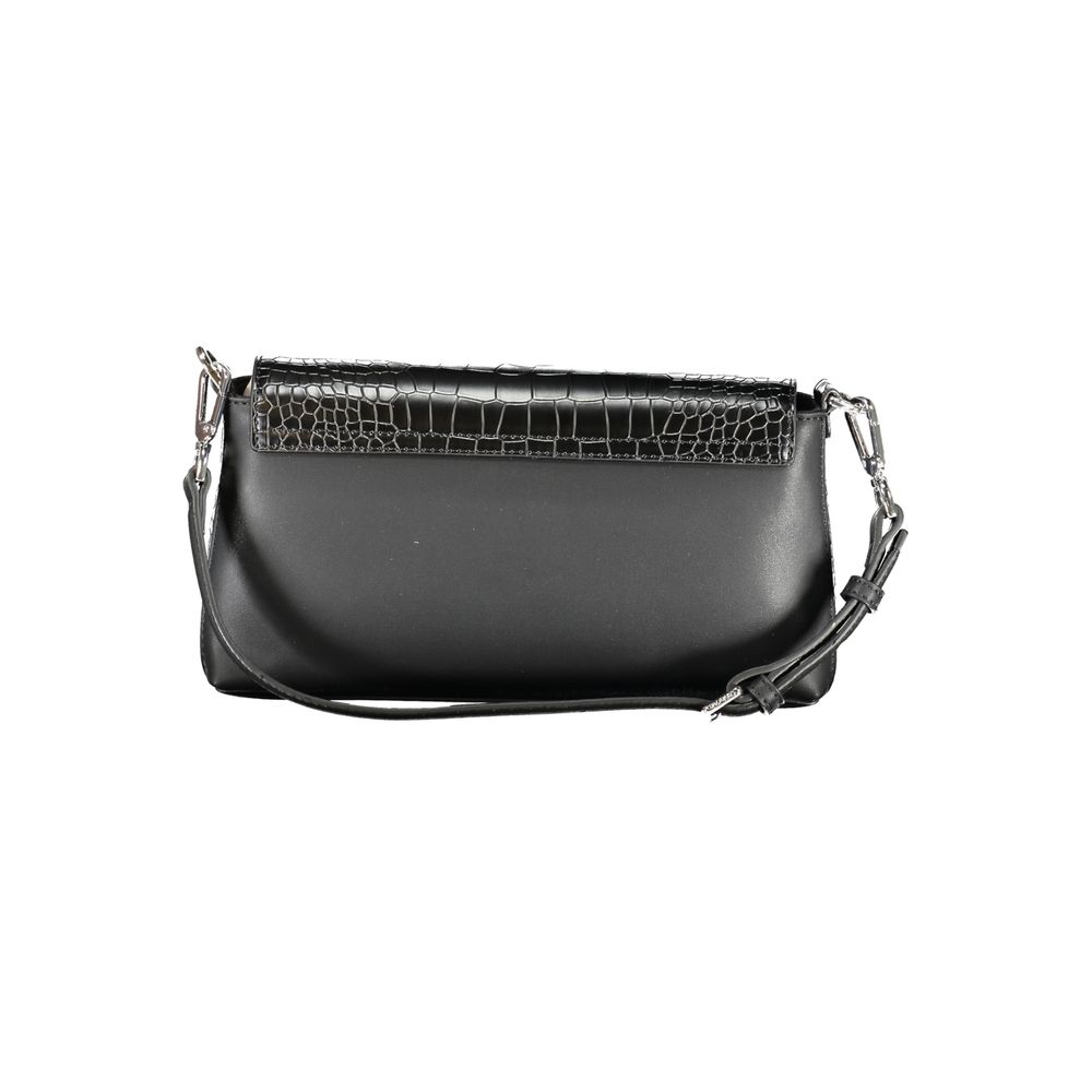 Calvin Klein Black Polyester Handbag - Stylish and Versatile