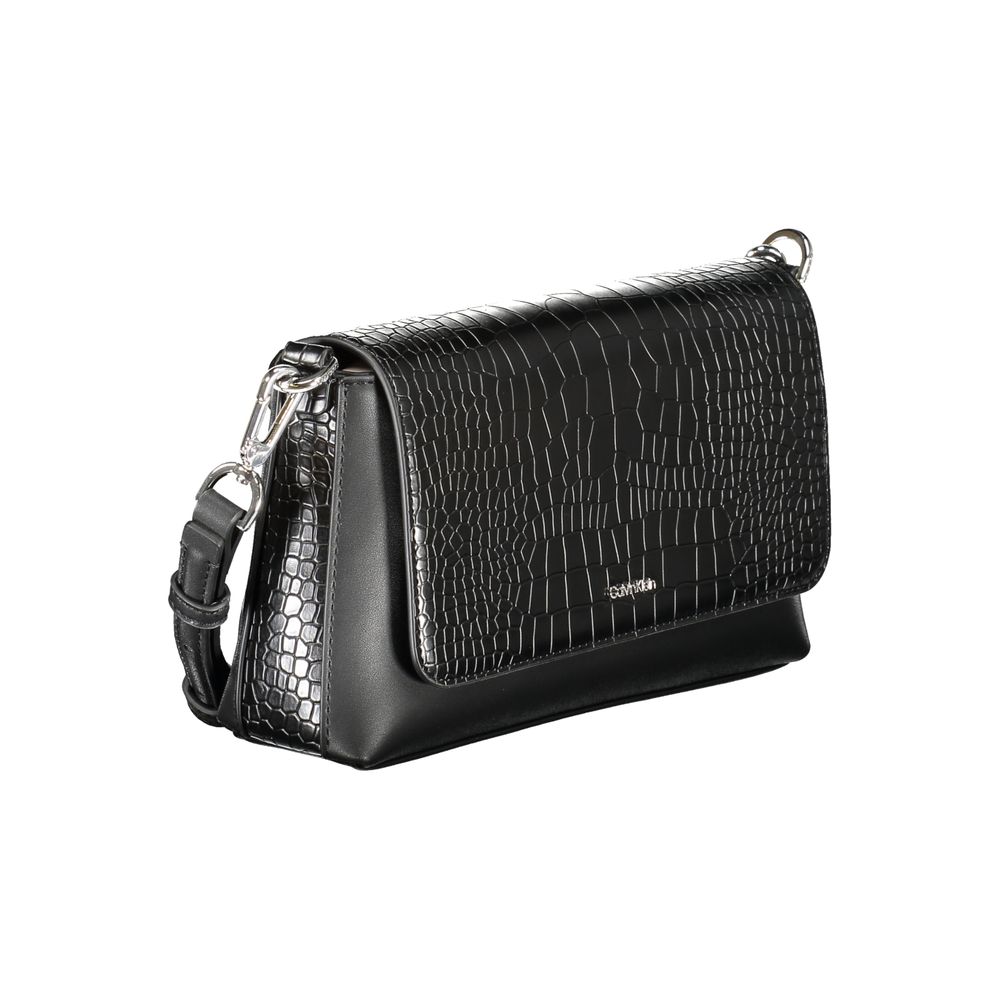 Calvin Klein Black Polyester Handbag - Stylish and Versatile