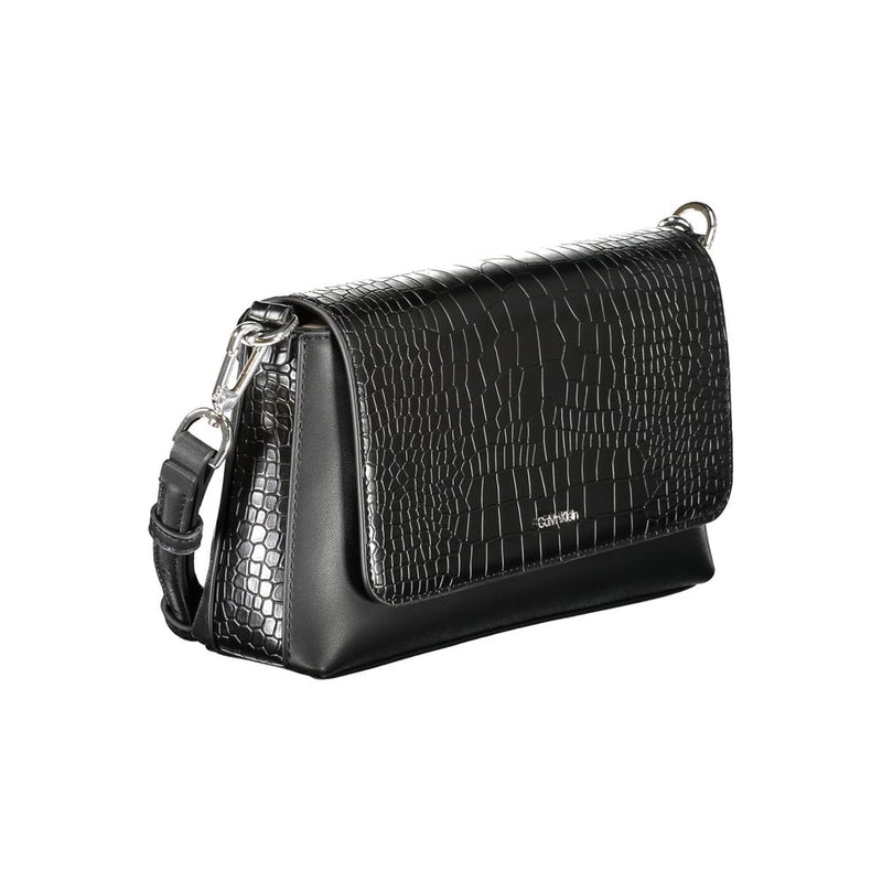 Calvin Klein Black Polyester Handbag - Stylish and Versatile