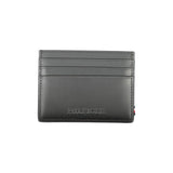 Portefeuille en cuir noir Tommy Hilfiger