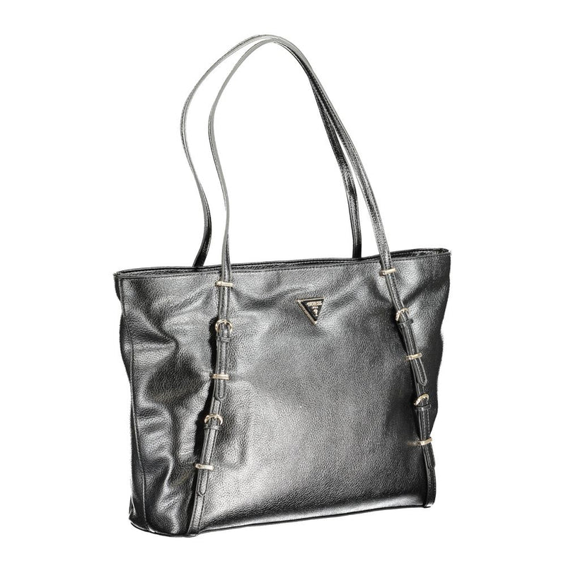 Guess Jeans Black Polyethylene Handbag - Levia Model