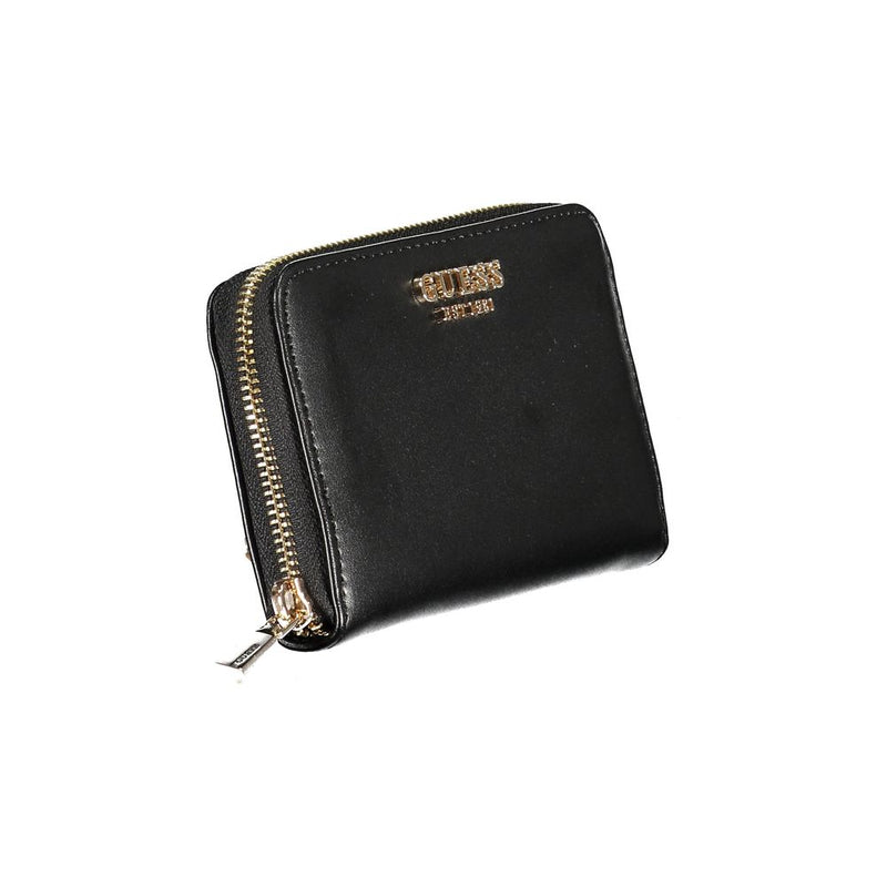 Guess Jeans Black Polyethylene Wallet - Stylish and Functional
