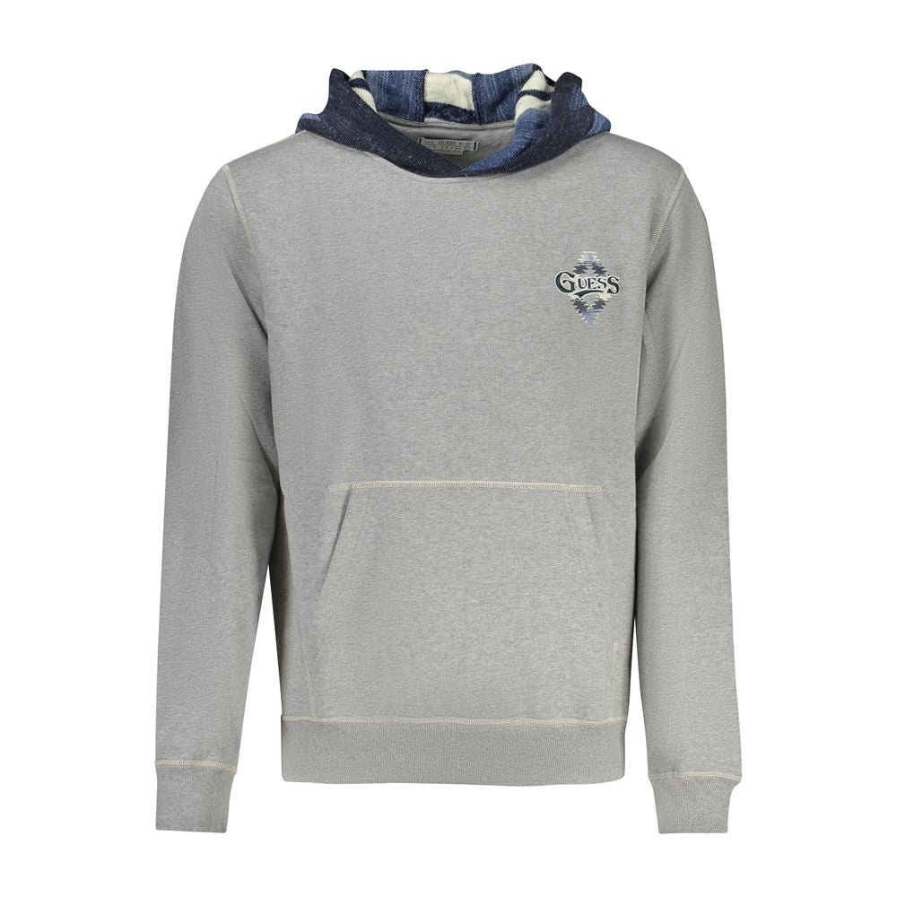 Pull en coton gris Guess Jeans pour homme