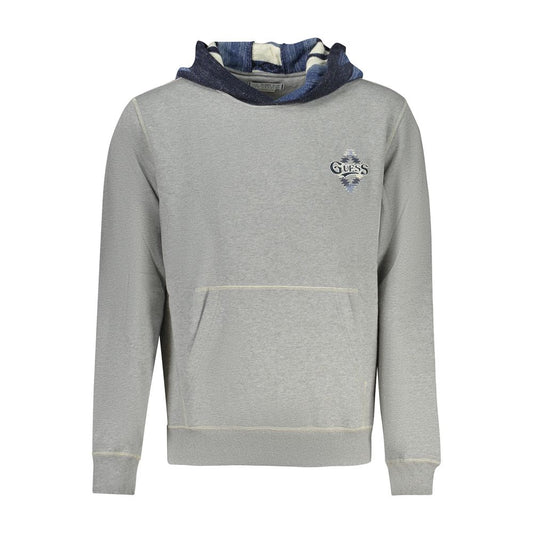 Pull en coton gris Guess Jeans pour homme